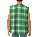 Irish Check Saint Patrick's Day Print Sleeveless Baseball Jersey