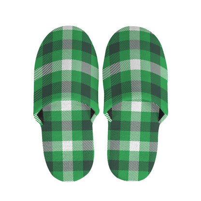 Irish Check Saint Patrick's Day Print Slippers