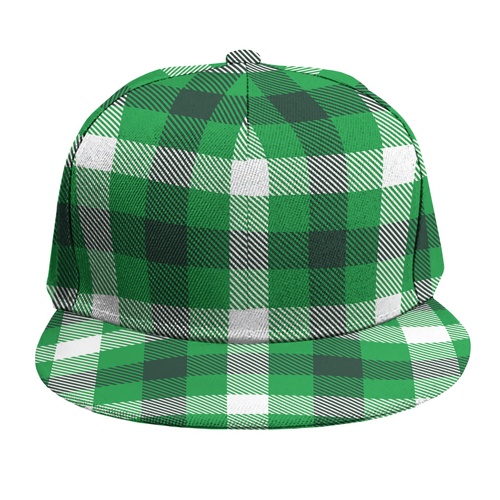 Irish Check Saint Patrick's Day Print Snapback Cap