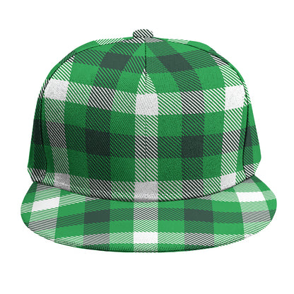 Irish Check Saint Patrick's Day Print Snapback Cap