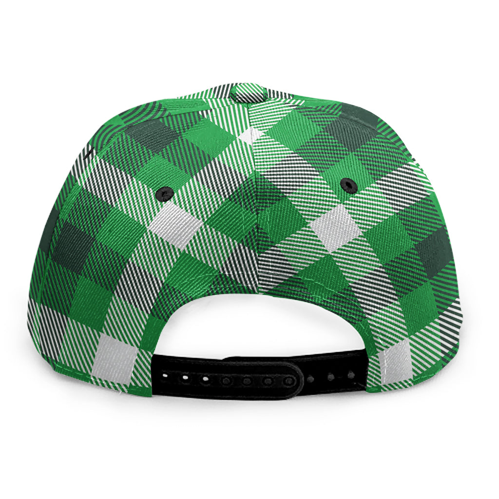 Irish Check Saint Patrick's Day Print Snapback Cap