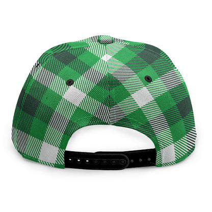 Irish Check Saint Patrick's Day Print Snapback Cap