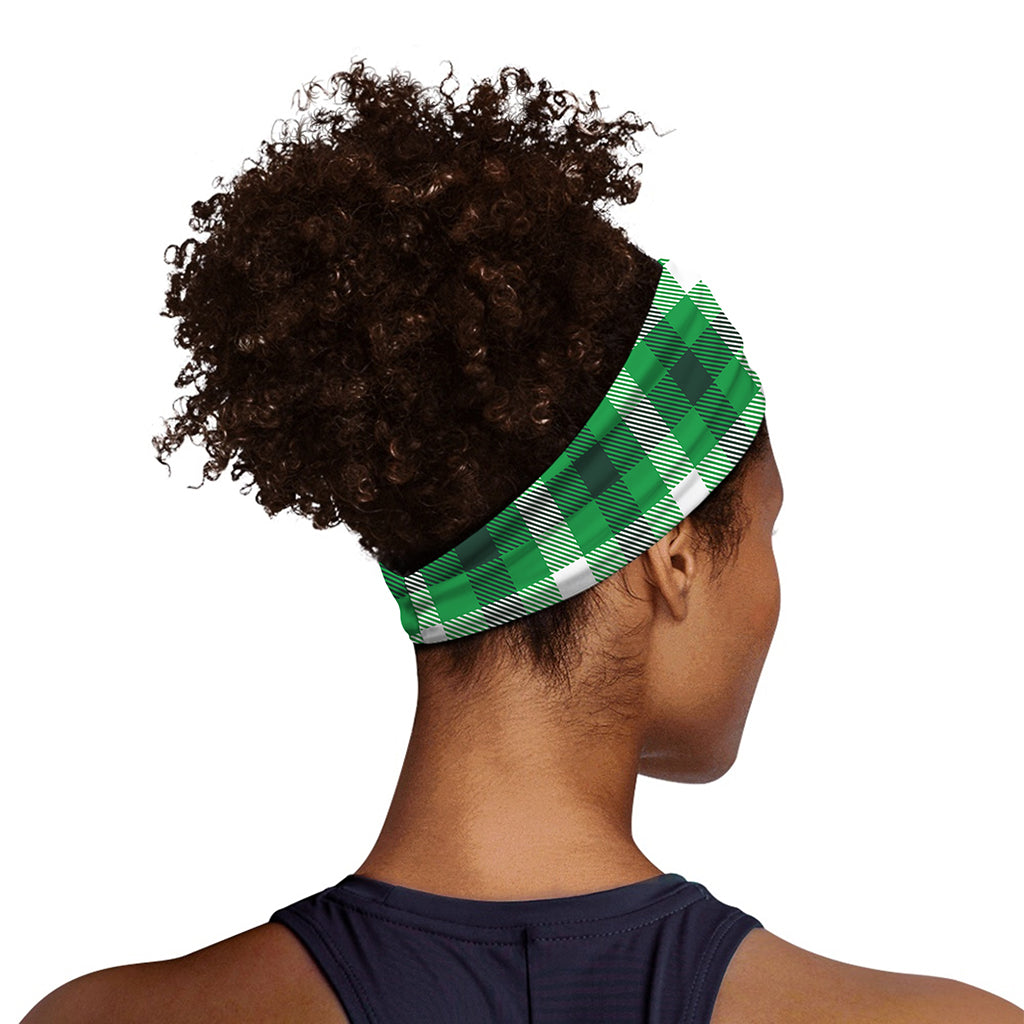 Irish Check Saint Patrick's Day Print Sports Headband