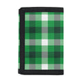 Irish Check Saint Patrick's Day Print Trifold Wallet