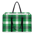 Irish Check Saint Patrick's Day Print Utility Tote Bag