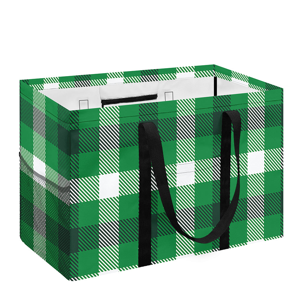 Irish Check Saint Patrick's Day Print Utility Tote Bag