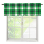 Irish Check Saint Patrick's Day Print Window Valance