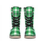 Irish Check Saint Patrick's Day Print Winter Boots