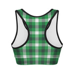 Irish Check Saint Patrick's Day Print Women's Sports Bra