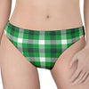 Irish Check Saint Patrick's Day Print Women's Thong