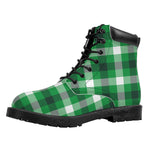 Irish Check Saint Patrick's Day Print Work Boots