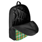 Irish Checkered St. Patrick's Day Print 17 Inch Backpack