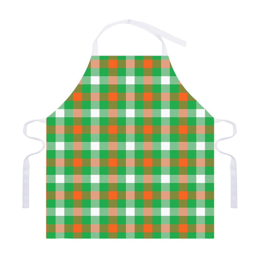 Irish Checkered St. Patrick's Day Print Adjustable Apron