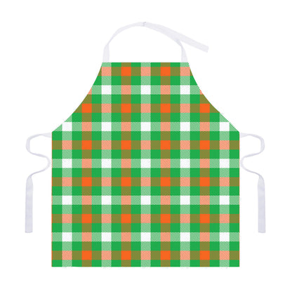 Irish Checkered St. Patrick's Day Print Adjustable Apron