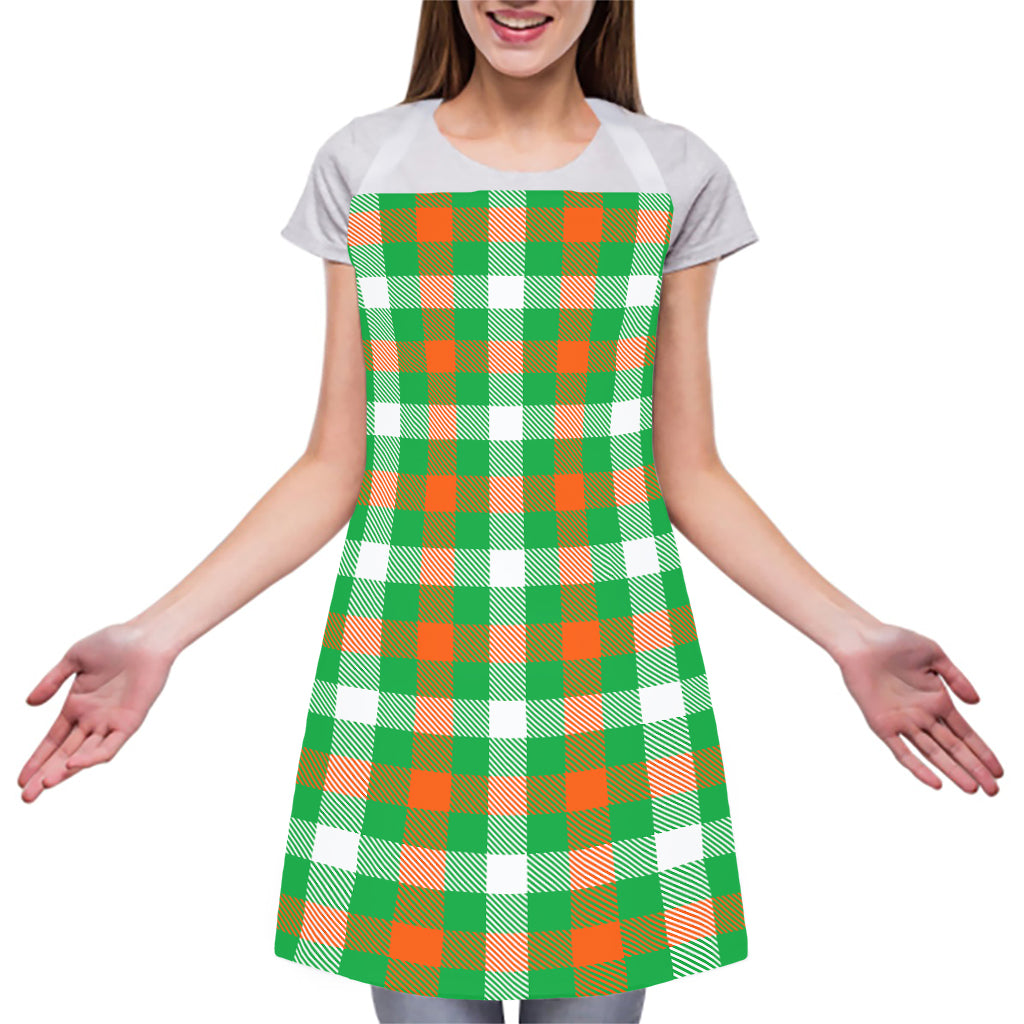 Irish Checkered St. Patrick's Day Print Adjustable Apron