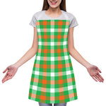 Irish Checkered St. Patrick's Day Print Adjustable Apron