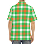 Irish Checkered St. Patrick's Day Print Aloha Shirt