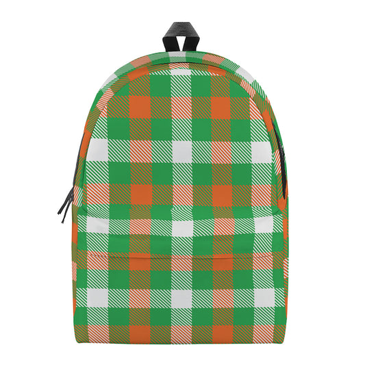 Irish Checkered St. Patrick's Day Print Backpack