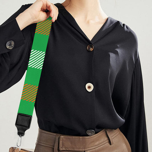 Irish Checkered St. Patrick's Day Print Bag Strap