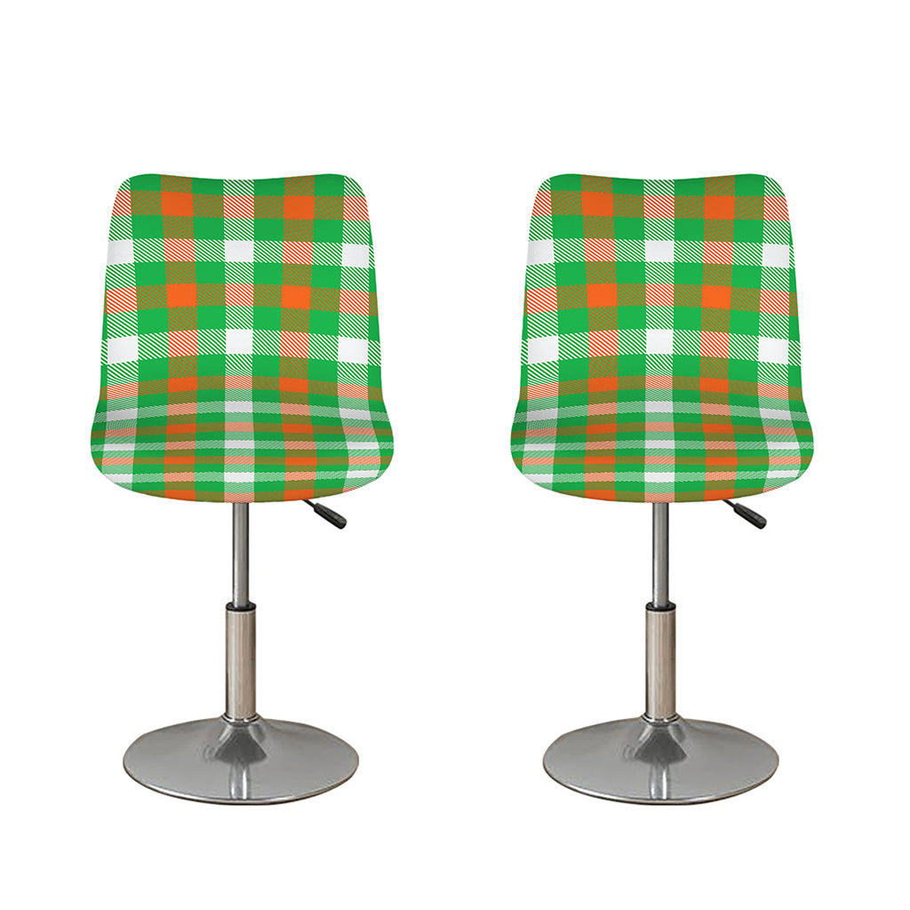 Irish Checkered St. Patrick's Day Print Bar Stool Covers