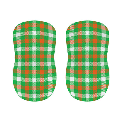 Irish Checkered St. Patrick's Day Print Bar Stool Covers