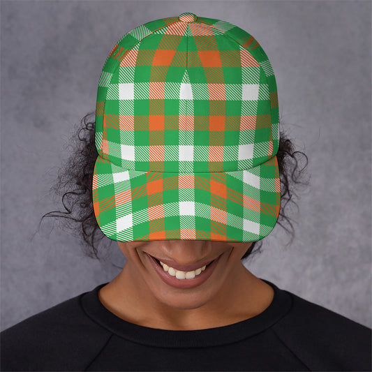 Irish Checkered St. Patrick's Day Print Baseball Cap