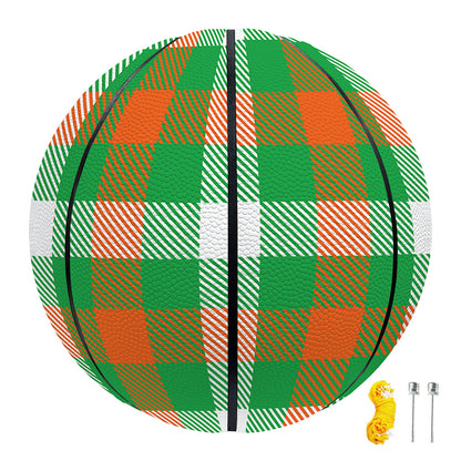 Irish Checkered St. Patrick's Day Print Basketball