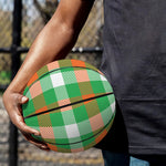 Irish Checkered St. Patrick's Day Print Basketball