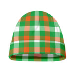 Irish Checkered St. Patrick's Day Print Beanie