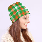 Irish Checkered St. Patrick's Day Print Beanie
