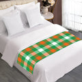 Irish Checkered St. Patrick's Day Print Bed Runner