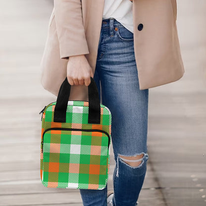 Irish Checkered St. Patrick's Day Print Bible Tote Bag