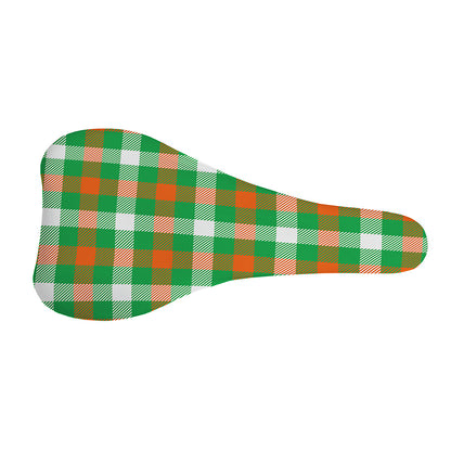 Irish Checkered St. Patrick's Day Print Bicycle Seat Cover