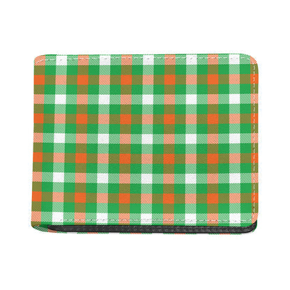 Irish Checkered St. Patrick's Day Print Bifold Wallet