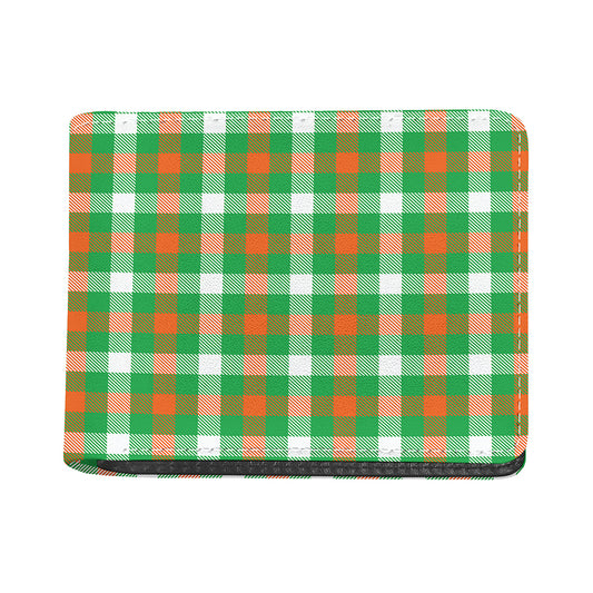Irish Checkered St. Patrick's Day Print Bifold Wallet