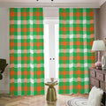 Irish Checkered St. Patrick's Day Print Dimout Pencil Pleat Curtains