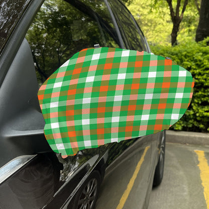 Irish Checkered St. Patrick's Day Print Car Side Mirror Covers