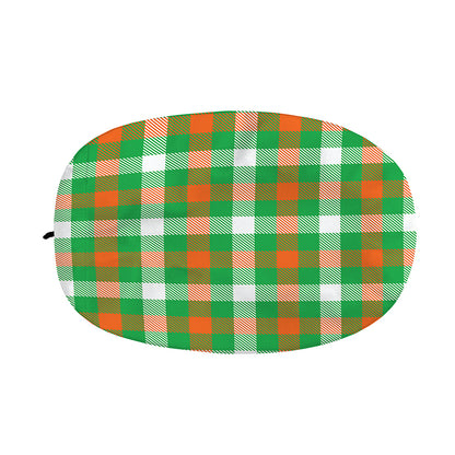 Irish Checkered St. Patrick's Day Print Car Side Mirror Covers