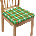 Irish Checkered St. Patrick's Day Print Chair Cushion Cover