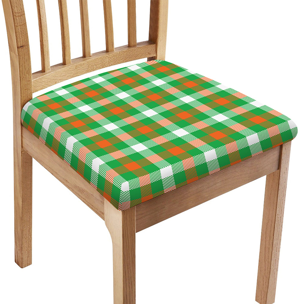 Irish Checkered St. Patrick's Day Print Chair Cushion Cover