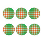 Irish Checkered St. Patrick's Day Print Coaster Set