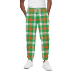 Irish Checkered St. Patrick's Day Print Cotton Pants
