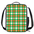 Irish Checkered St. Patrick's Day Print Crossbody Lunch Bag