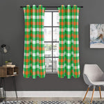 Irish Checkered St. Patrick's Day Print Curtain