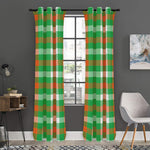 Irish Checkered St. Patrick's Day Print Curtain