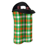 Irish Checkered St. Patrick's Day Print Double Neoprene Wine Tote