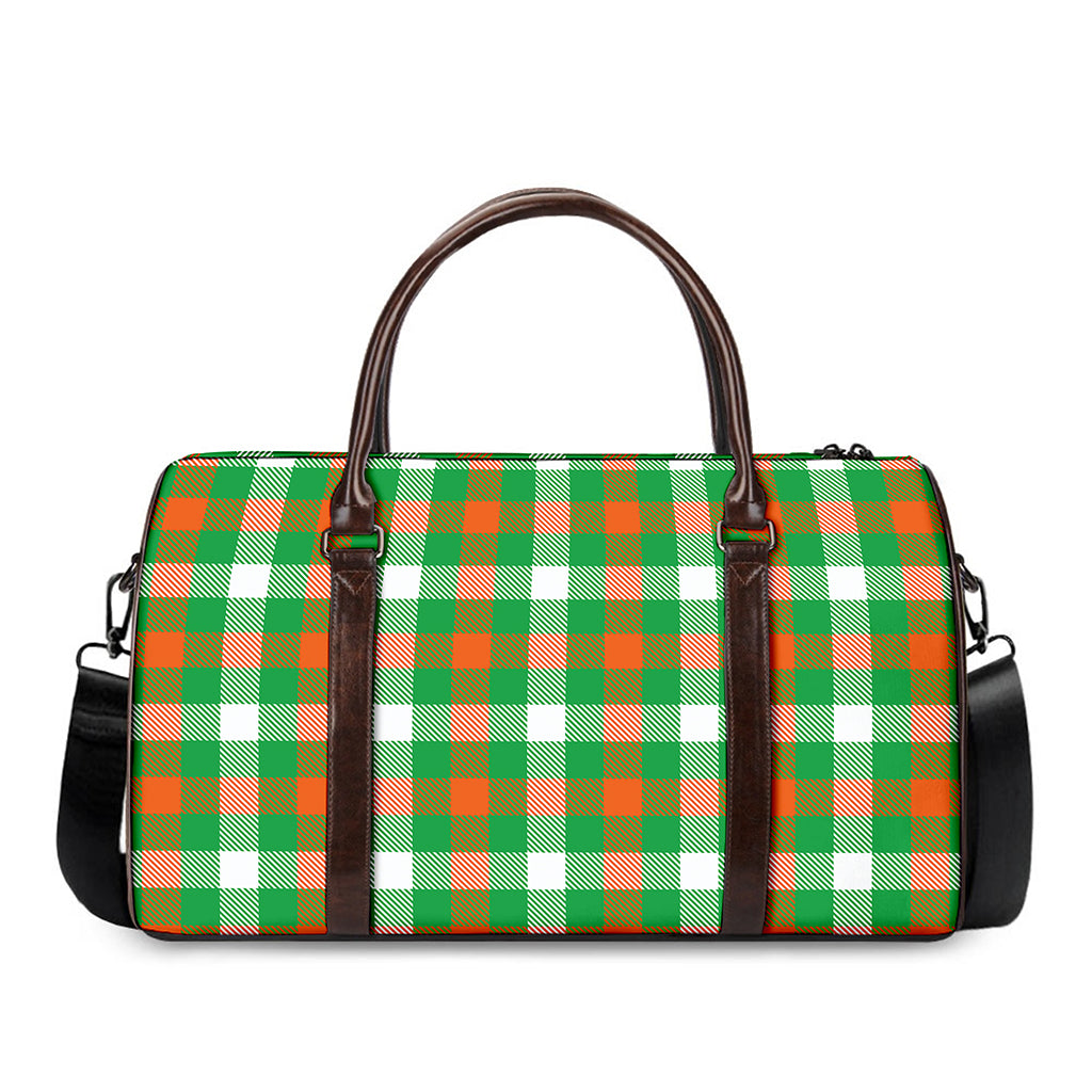 Irish Checkered St. Patrick's Day Print Duffle Bag