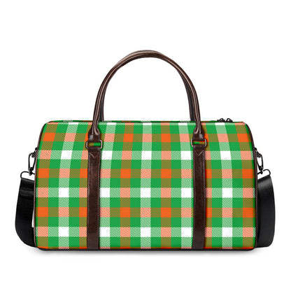Irish Checkered St. Patrick's Day Print Duffle Bag