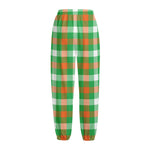 Irish Checkered St. Patrick's Day Print Fleece Lined Knit Pants