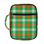 Irish Checkered St. Patrick's Day Print Front Pocket Bible Bag